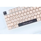 Pink Plastic 104+38 MDA profile Keycap Set PBT DYE Sublimation for Mechanical Gaming Keyboard